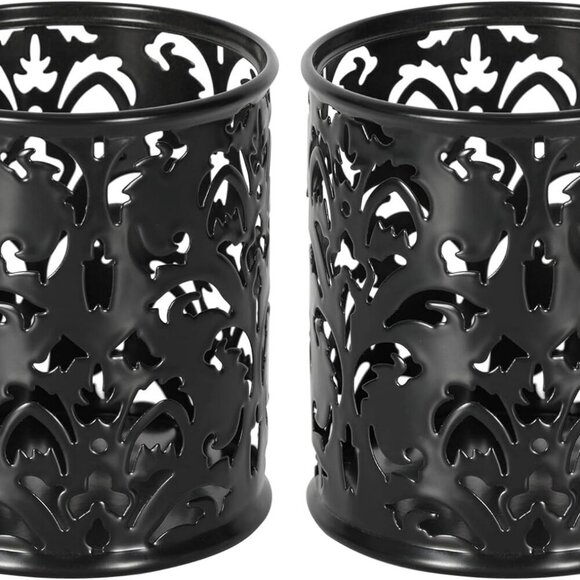 Other - Metal Round Pencil Holder 2 Pack Black Pen Cup Holders Organizer for Desk